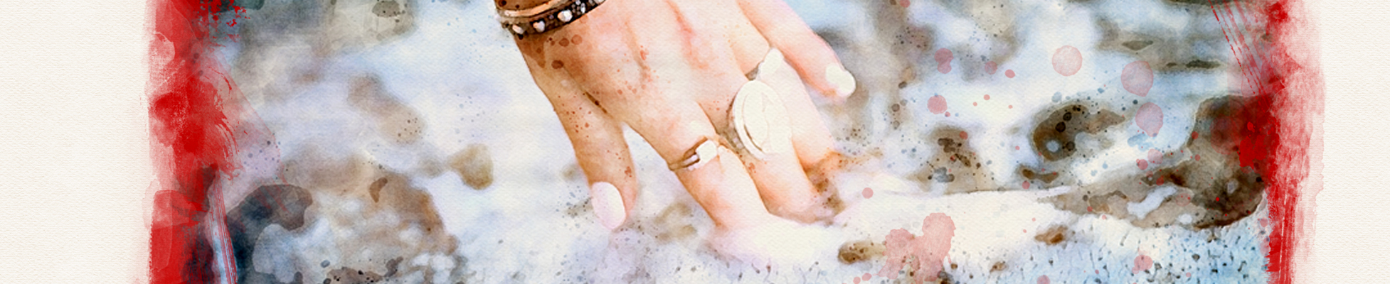 Hand in the surf