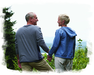 Senior enjoy view at Life Plan Community in Sonoma County, CA
