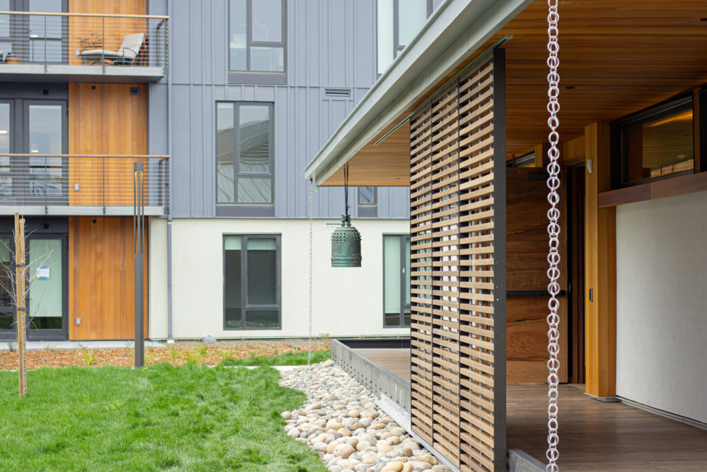 Zendo Exterior with Bell