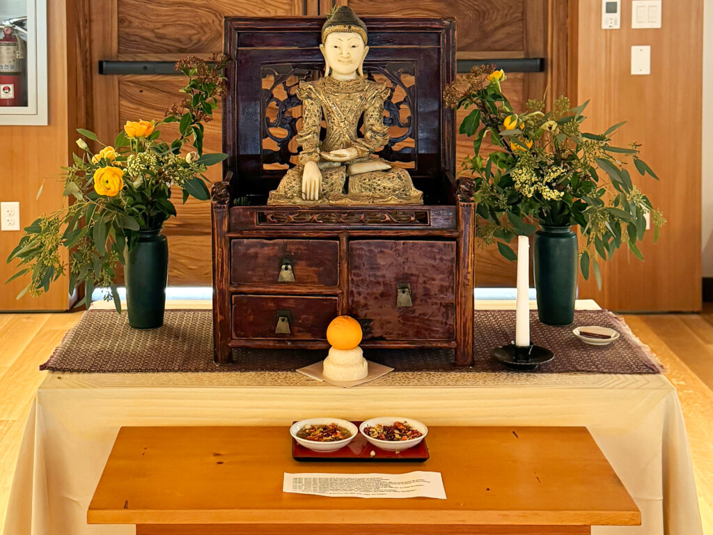 Zendo Opening Ceremony Table