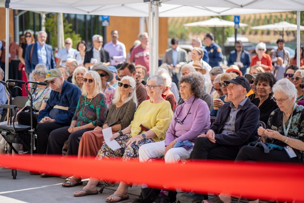 Crowd sitting